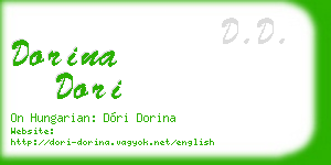 dorina dori business card